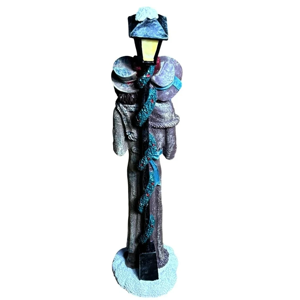 Retro Christmas Carolers Figurine Lamppost Victorian‎ Style Decorative Figurine